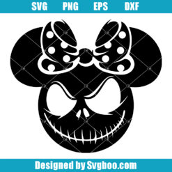 Minnie Ears Halloween Svg