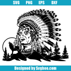 Native American Scene Svg