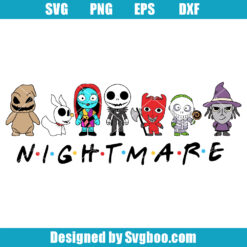 Nightmare Before Christmas Friends Svg