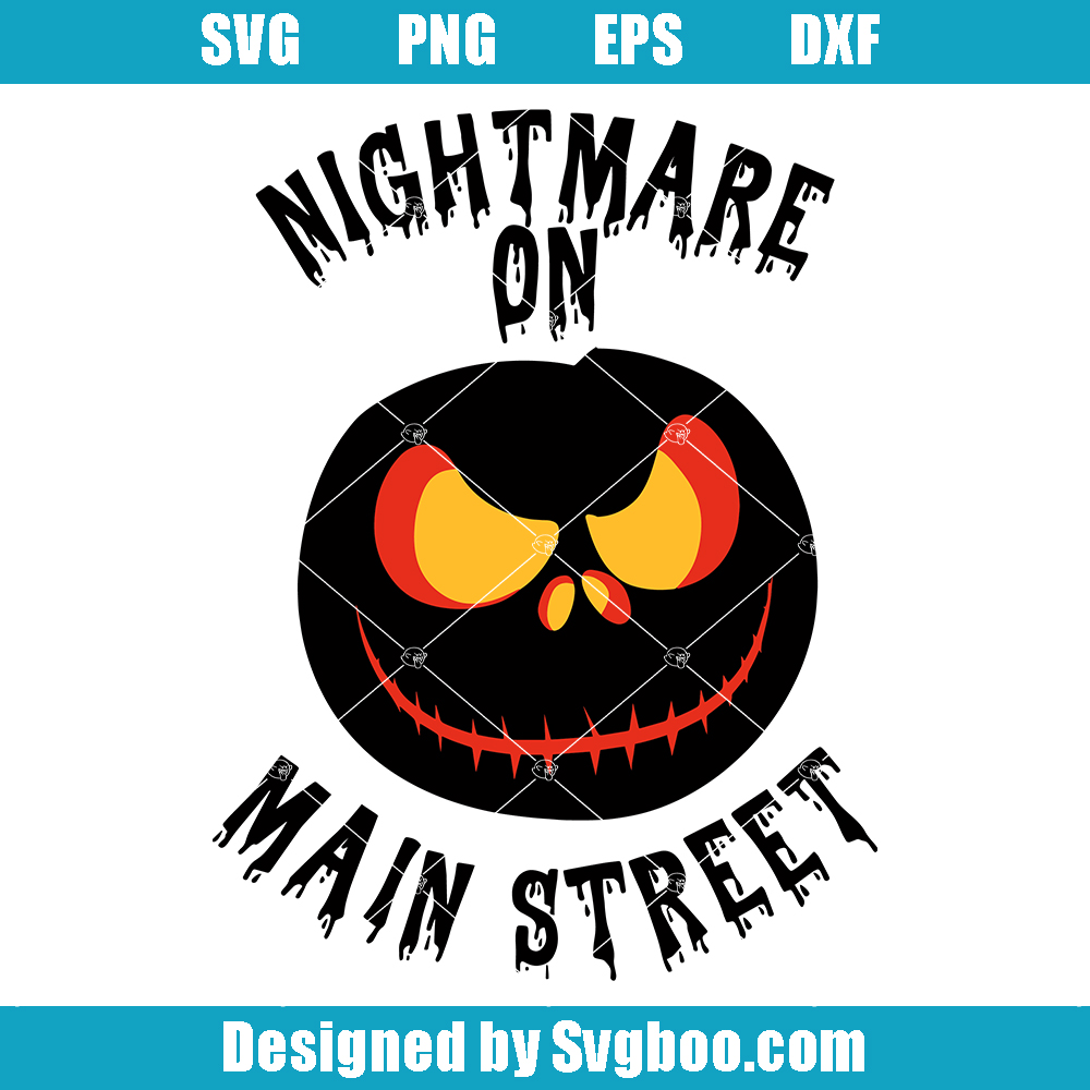 Nightmare On Main Street Svg, Nightmare Before Christmas Svg Nightmare On Main Street Svg