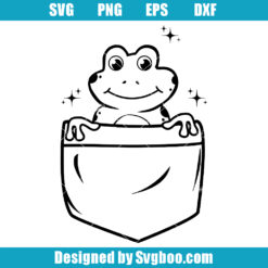 Pocket Frog Svg
