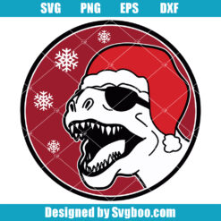 Santa Saurus Svg