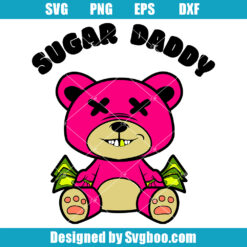 Sugar Daddy With Teddy Bear Svg