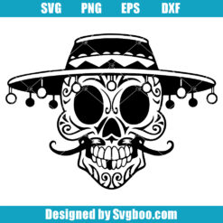 Sugar Skull Mandala Svg