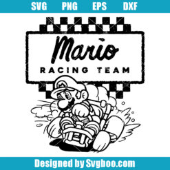 Super Mario Racing Team Svg