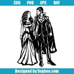 Vampire Couple Svg