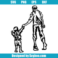 Zombie Dad And Son Svg