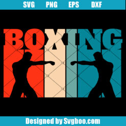 Boxing Retro Vintage Svg
