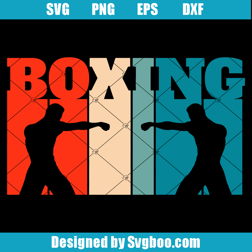 Boxing Retro Vintage Svg, Sports and Combat Svg, Boxing Svg Boxing Retro Vintage Svg