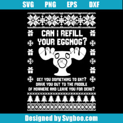 Can I Refill Your Eggnog Svg