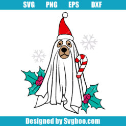 Christmas Ghost Dog Svg