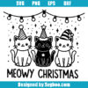 Cute Meowy Christmas Svg