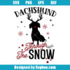 Dachshund Through The Snow Svg