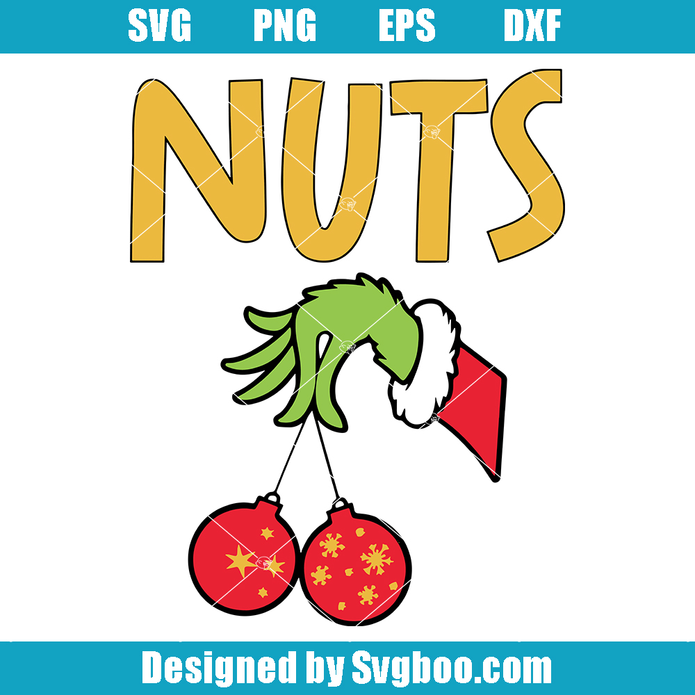 Funny Christmas Nuts Svg, Chestnuts Svg, Grinch Hand Svg