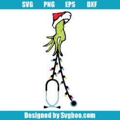 Grinchmas Stethoscope Svg