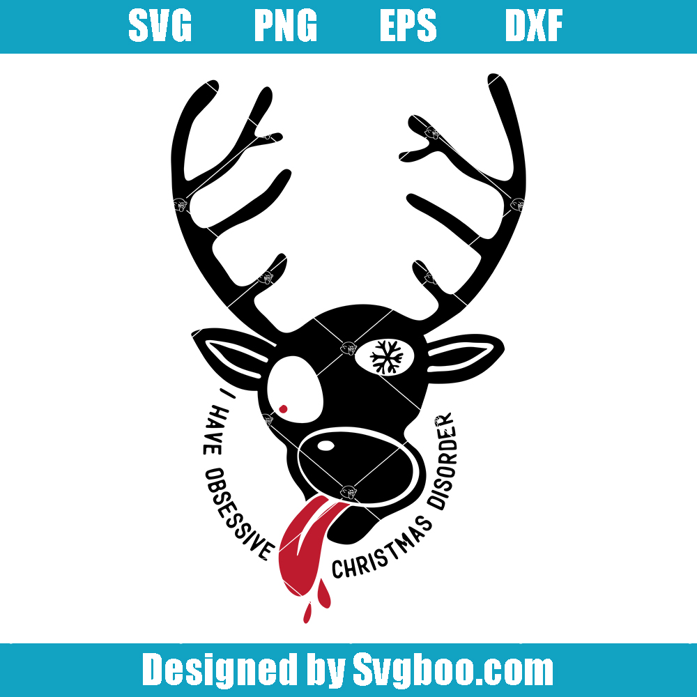 I Have OCD Obsessive Christmas Disorder Svg, Funny Holiday Svg