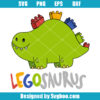 Legosaurus Birthday Svg