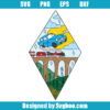 Magic Flying Blue Car Svg