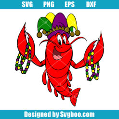 Mardi Gras Cajun Crawfish Svg