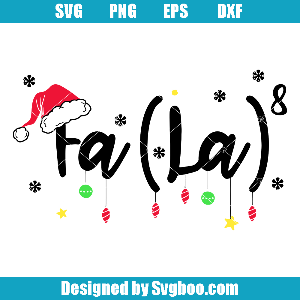 Math Teacher Christmas Fa La La Svg, Christmas Math Svg