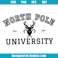 North Pole University Svg