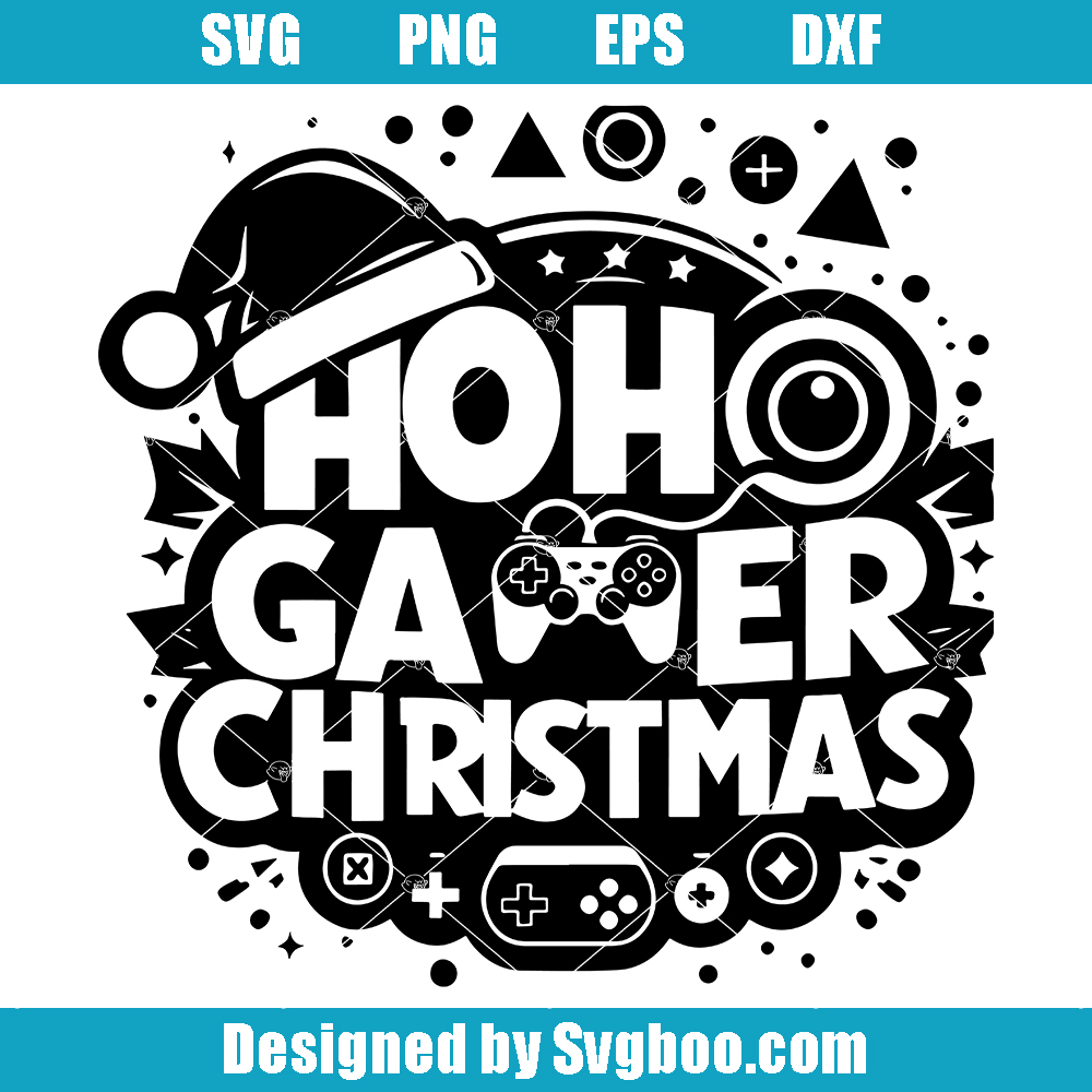 Retro Gamer Holiday Svg, Christmas Kids Gamer Svg, Gamer Santa Claus Svg Retro Gamer Holiday Svg