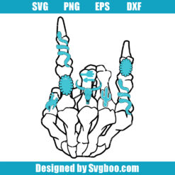 Retro Western Skeleton Hand Svg