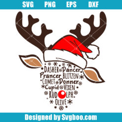 Santa Reindeer Svg
