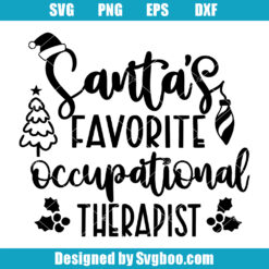 Santa's Favorite Occupational Therapist Svg