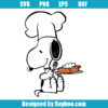 Snoopy with Pumpkin Pie Svg