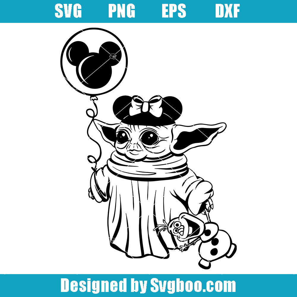 The Child Goes to Disneyland Svg, Baby Yoda Celebrates Christmas Svg The Child Goes to Disneyland Svg