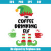 The Coffee Drinking Elf Svg