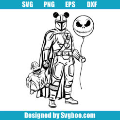 The Mandalorian Goes to Disneyland Svg