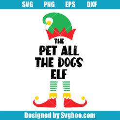 The Pet All The Dogs Elf Svg