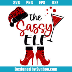 The Sassy Elf Svg