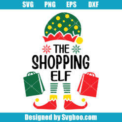 The Shopping Elf Svg