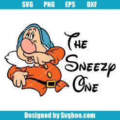 The Sneezy One Dwarf Svg