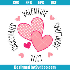 Valentine's Holiday Circle Svg