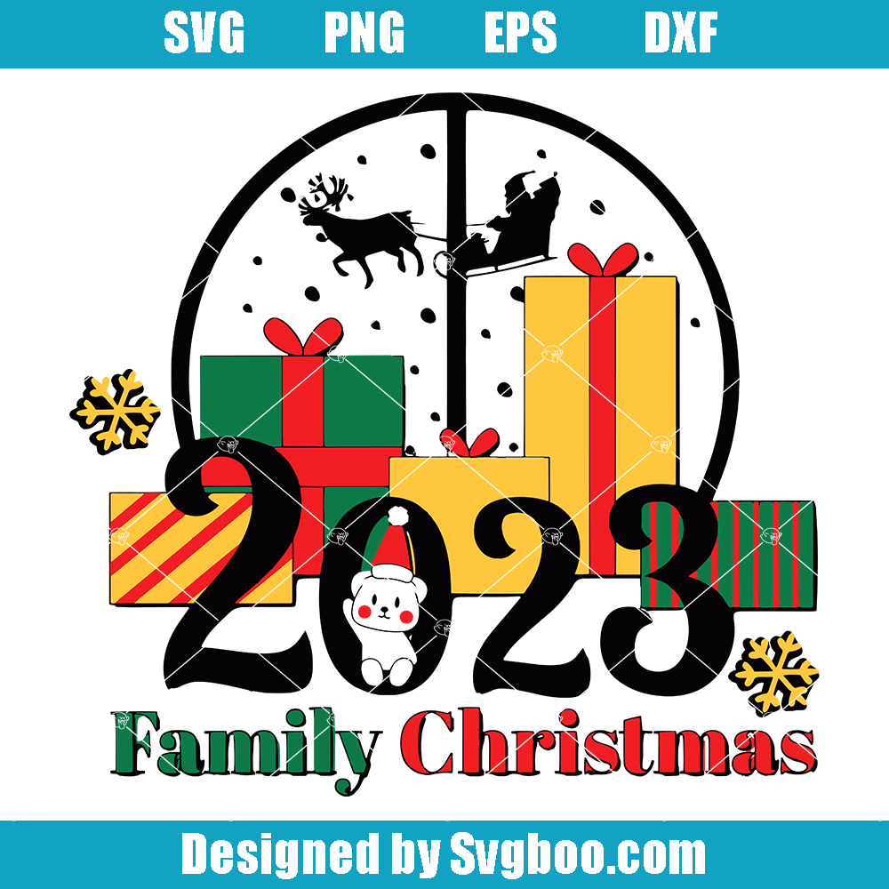 2023 Family Christmas Svg, Christmas Gift Svg, Xmas 2023 Svg
