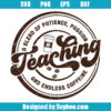 A Blend Of Patience Passion And Endless Caffeine Svg