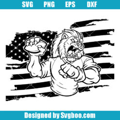 American Football Lion Svg