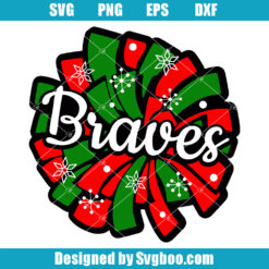 Braves Cheerleader Svg