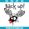 Crashed Reindeer Red Nose Svg