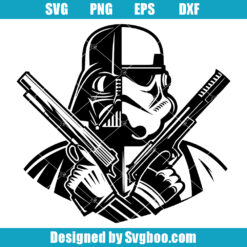 Darth Vader &amp; Stormtrooper Svg, Sci-Fi Character Svg, Galaxy Svg