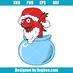 Fish Cat In The Hat Christmas Svg