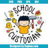 Funny School Custodian Svg