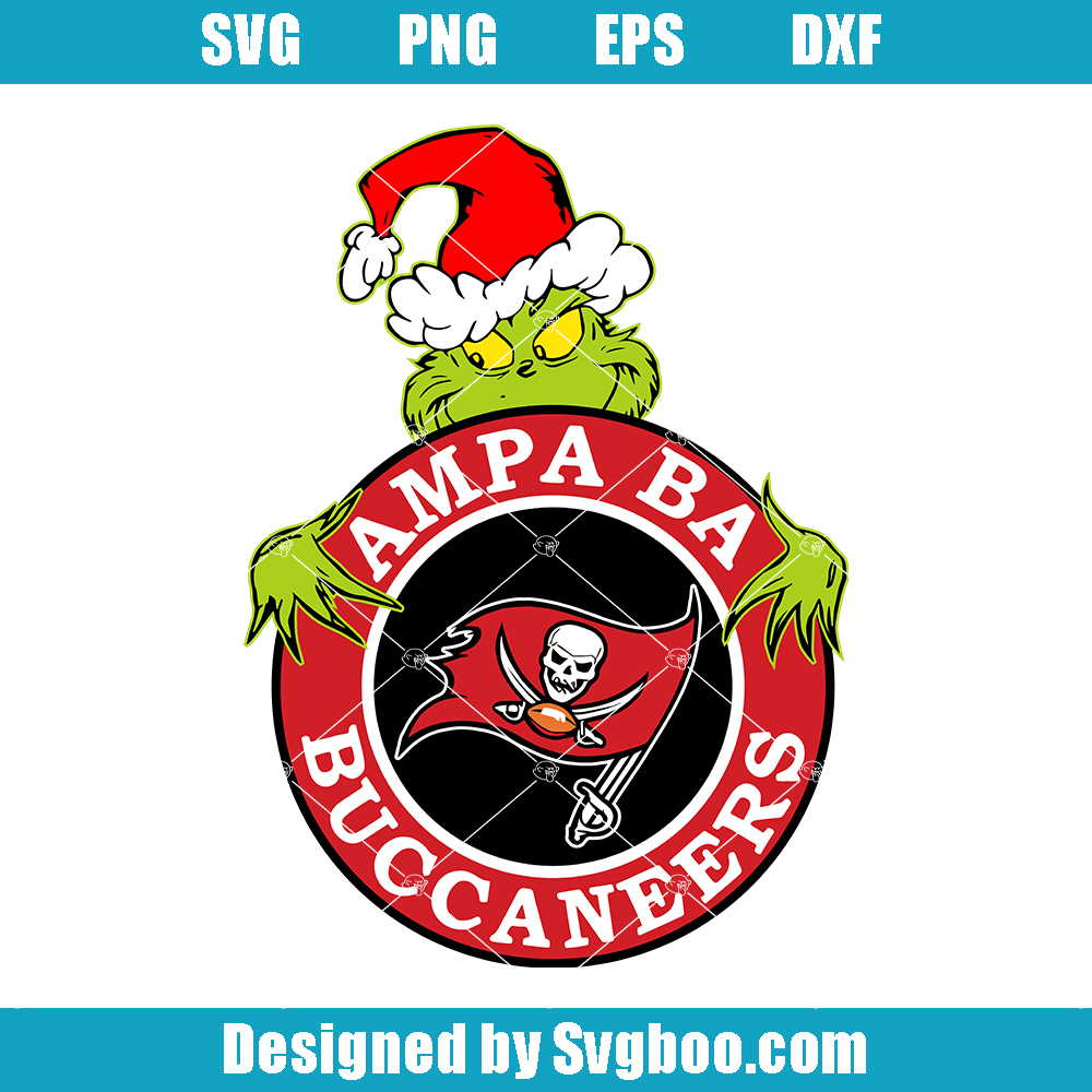 Grinch Ampa Ba Buccaneers Football Svg, Buccaneers NFL Logo Svg, Grinches Svg