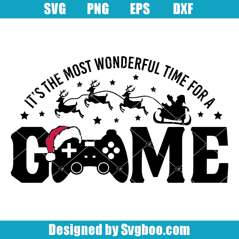 It’s The Most Wonderful Time For A Game Svg, Christmas Game Svg