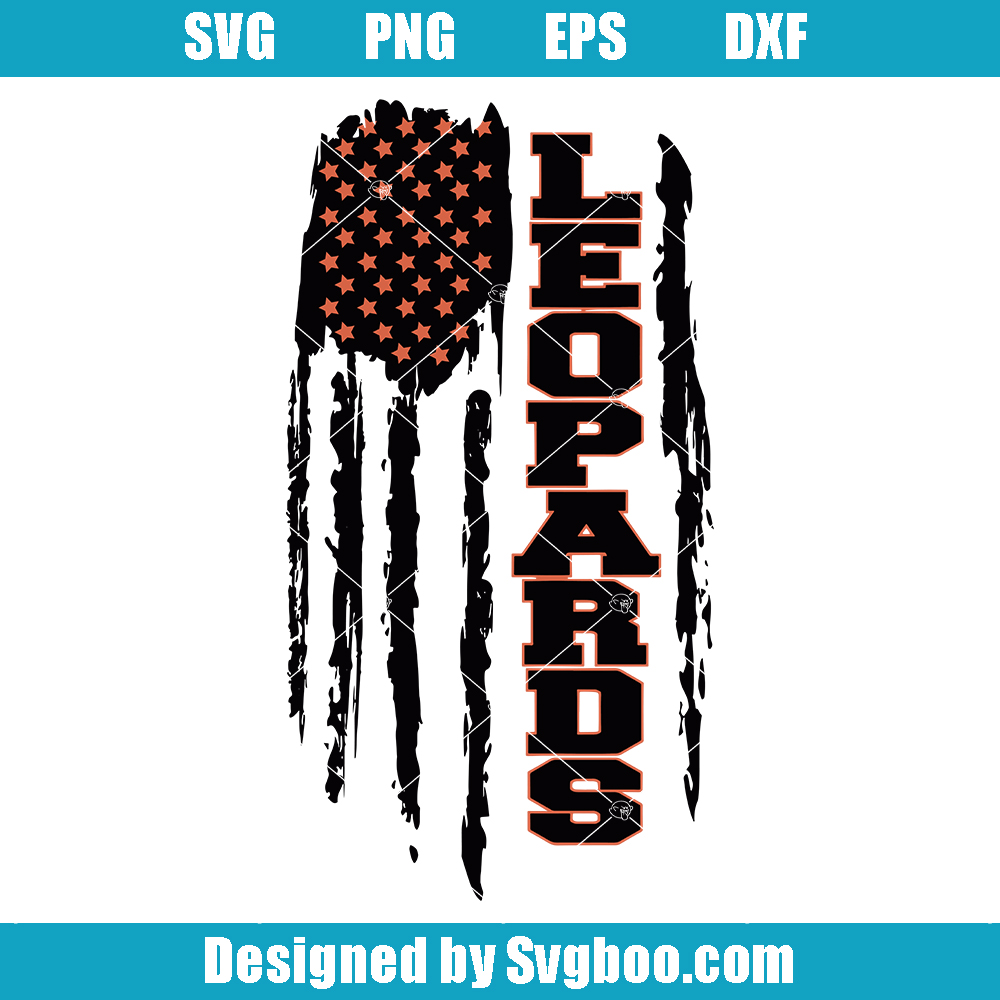 Leopards Flag Svg, Leopards Mascot Svg, Team Mascot Svg