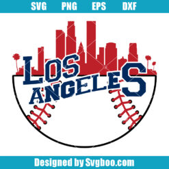 Los Angeles Baseball Svg